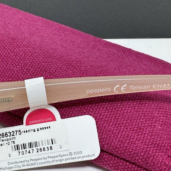 Peepers Reading Glasses Viewpoint Focus +2.75 Tan - Picture 5 of 13